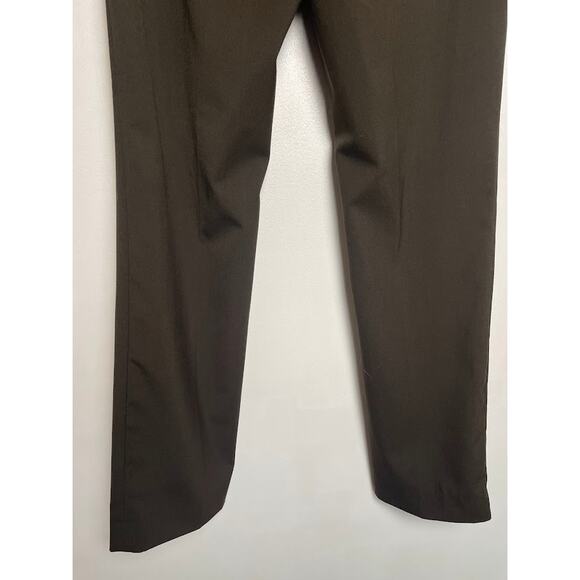 H&M Dress Pants Womens Size 6 Brown Green Flat Front Straight Leg Trousers - Picture 8 of 14